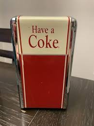 Vintage 1992 Have A Coke Coca-Cola Metal Napkin Holder Paper Napkin Dispenser | eBay Australia