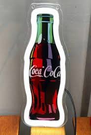 Coke Cola Coke Bottle Silicone LED Neon Light Sign 9" x 3" | eBay