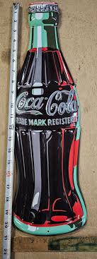 VTG Coca Cola Soda Metal Tin Sign 3D Embossed 21x6 Diner Garage Kitchen Diet Cok | eBay