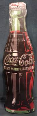 Vintage 1990s Thick Fiberboard Cardboard Coca Cola Bottle Sign 16" tall | eBay
