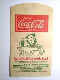 Coca-cola Soda Bottle Dry Server Bag Lady With Coke Bottle ...