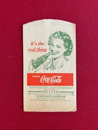 1932, Coca-Cola, "Un-Used" No Drip Bottle Bag (Scarce ...