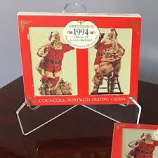 Vintage 1990s NOS Limited Edition Nostalgia Playing Cards, Coca-cola Santa, 2 Wrapped Decks, Collectible Tin, Retro Christmas, Memorabilia - Etsy