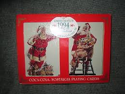COCA COLA PLAYING CARDS 2 DECKS WITH TIN 1994 SANTA CLAUS NEW | eBay