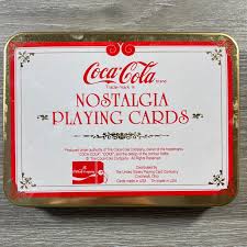 Vintage Coca-Cola Nostalgia Playing Card Decks (2x) in Tin ...