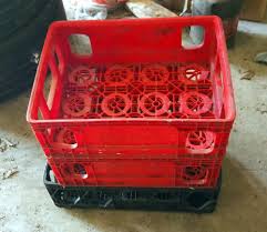 Coca-Cola Plastic Crates, Qty 2 And Black Milk Crate - Mayo Auction & Realty