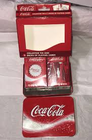 New Sealed Coca Cola 2 Pk Bicycle Playing Cards in Gift ...