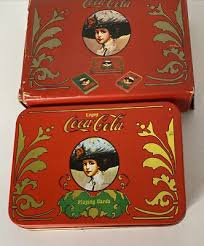 Vintage COCA COLA PLAYING CARDS in COLLECTIBLE TIN BOX ~ 2 Decks (1 Deck Sealed) | eBay