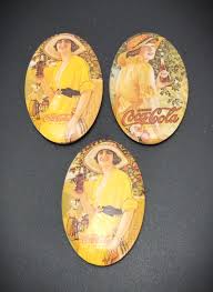 Coca-cola Small Pocket Mirrors, Ladies Theme, 5 in Group ...