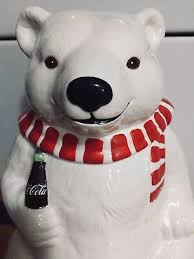 1994 Coca-Cola Polar Bear Cookie Jar - Authorized Coca-Cola Collection | eBay