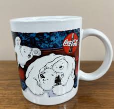 Coca-Cola polar bear grandpa mug 1999 Preowned Collectible Gift Really Cool | eBay