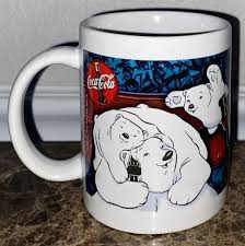 Coca-Cola Coffee Mug Cup Polar Bears "Really Cool Grandpa" 1999 Vintage | eBay