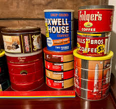 Collectible Vintage Coffee Tin Canisters - Pick Your Favorite! - Etsy Sweden