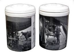 WesternWare Large Canister Set Of 2 L.A. Huffman Old West Photo West DECOR NEW | #1481970228