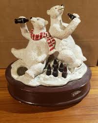 COCA-COLA • Polar Bears Christmas Music Box 1994 Heritage ...