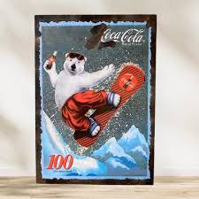 Coca-cola Painting in Enamel Plate Style - Etsy