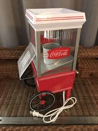 Coca Cola Counter Top Air Pop Popcorn Cart Machine | eBay