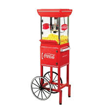 Nostalgia Coca-Cola 2.5-Ounce Popcorn Cart - 48 Inches Tall ...