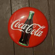 Coca Cola Button Sign | eBay