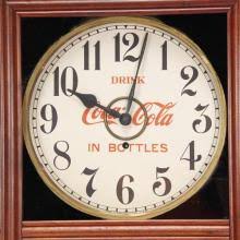 Sold at Auction: Drink Coca Cola In Bottles 5c. advertising wall case regulator clock; L. Gilbert Clock Co. ca. 1920.