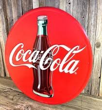 Large Vintage Coca Cola Sign In Collectible Coca-Cola Advertising Signs for sale | eBay