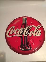 Coca-Cola Disc Plastic 1980s Sign Embossed | eBay