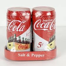 Coca Cola | Dining | Coca Cola Salt Pepper Shakers W Caddy ...
