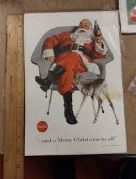 3 Vtg Coca Cola Advertisement Christmas Santa Pop-up 1961 ...