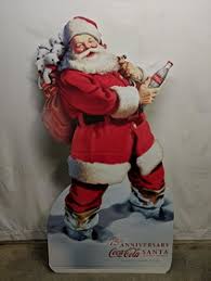 75th Anniversary Coca Cola Santa Stand Up Sign