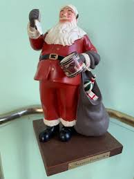 Vintage 80s Norman Rockwell Figurine Santa with Presents and ...