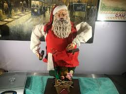 VINTAGE SILVESTRI WORKSHOP SANTA 20" TALL HANDCRAFTED RARE ...