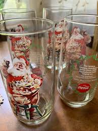 Santa and Coke Glass - Etsy