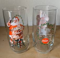 Coke Santa Glasses - Etsy Australia