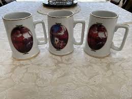 Coca Cola Santa Mug Vintage Christmas 1996 Gold Trim Ceramic ...