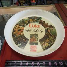 Vintage Coca Cola Coke Adds Life To Plastic Serving Tray 1970's 13" #OP/HP | eBay