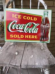 Ice Cold Coca Cola Sold Here 1989 Tin Sign, 17 X 12, Retro ...