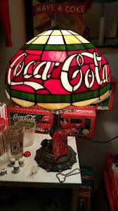 Stained Glass Coca-Cola Table Lamp | Lifelong Coca-Cola Collection + Coca-Cola Rat Rod | K-BID