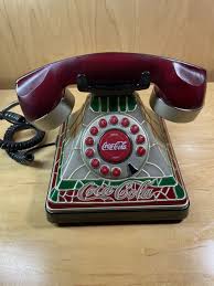 Vintage Coca-Cola Redial Flash Push Buttons Stain Glass Home ...