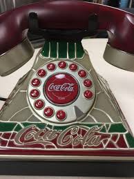 COCA COLA RETRO STAINED GLASS TELEPHONE-(reduced) | eBay