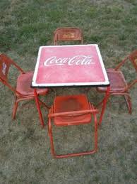 Coca-Cola table with chairs reduced from $250 to $180 minor wear and tear for Sale in San Antonio, TX - OfferUp