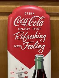Coca-Cola Thermometer Bottle Cap Button Fishtail Vintage ...