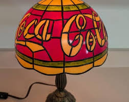 Vintage Tension Pole Lamp Orange Glass Hurricane Floor Lamp ...