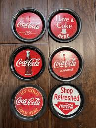 Coca Cola Ashtray Metal Ice Vintage Collectible Set Of 6 ...