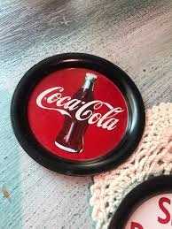 Vintage Coca Cola Cup Coasters - Etsy