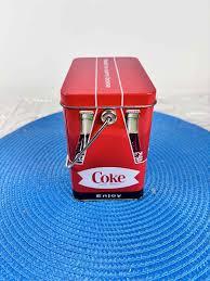 Vintage Coca-cola Small Metal Tin Box Red Collectible ...