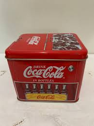 Empty*red Coca-cola Metal Tin Box* 4" X 5" X 4* - Etsy