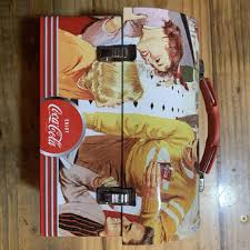 2008 Coca-cola Tin Box Trinket 1950's Retro Lunch Box Look ...