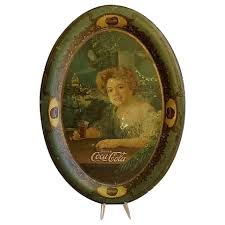 Original 1904 Coca Cola Tip/Change Tray "The Exhibition Girl ...