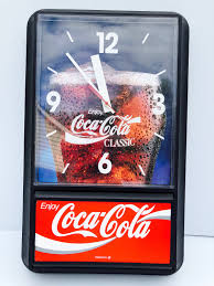 Vintage, Coca Cola, Bar/pub "enjoy Coca Cola Classic" Clock From Ridan Displays, Inc., Model CBC - Etsy UK