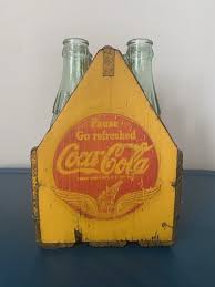 Vintage Coca Cola Wood 6 Pack Carrier | eBay